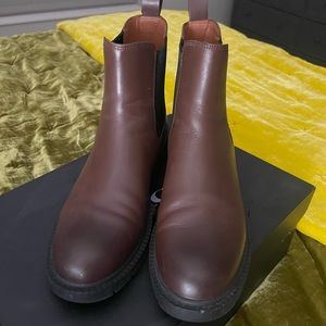 Coach Lyden Leather Bootie - Walnut
